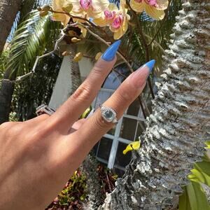 100% Natural A jadeite Jade Ring S925 w pearls. Adjustable ring W COA NEW